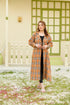 Brown Korean Check Dress
